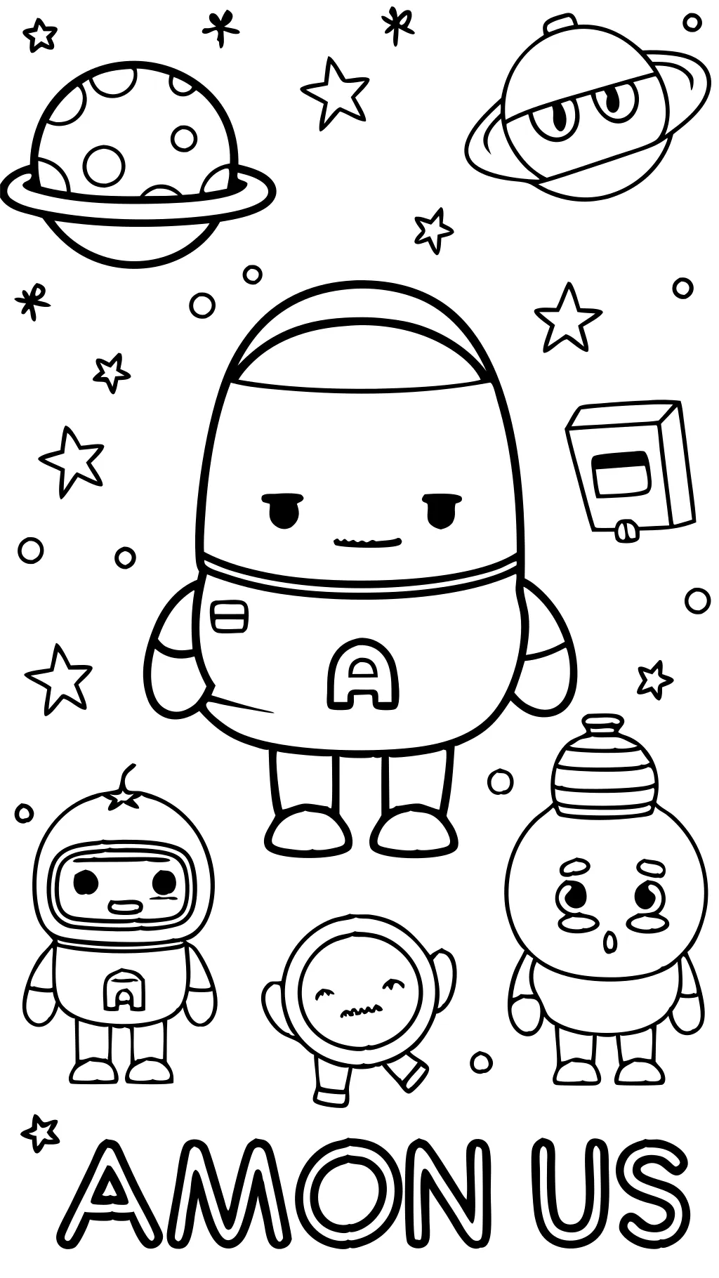 among us coloring pages printable